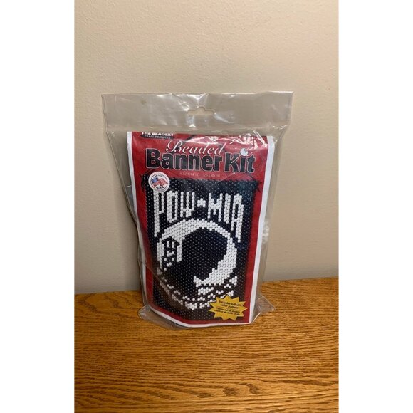 The Beadery POW-MIA Beaded Banner Kit new sealed military US patriotic - Picture 1 of 1